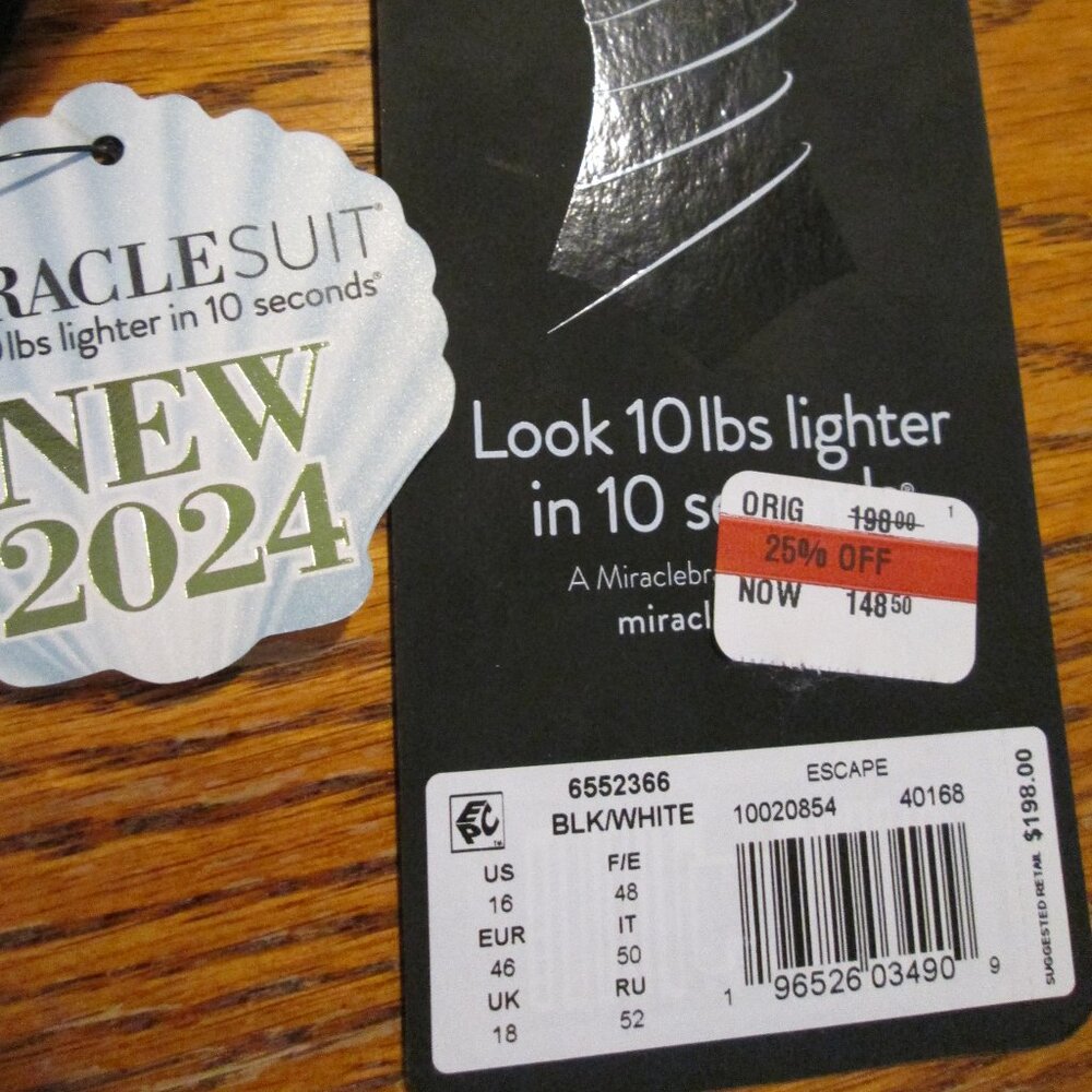 Miraclesuit Escape One Piece in Tigre Sombre NWT Sz 16 - Picture 12 of 15